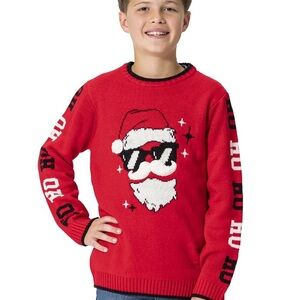 Holiday Time Red Santa Sweater for Kids